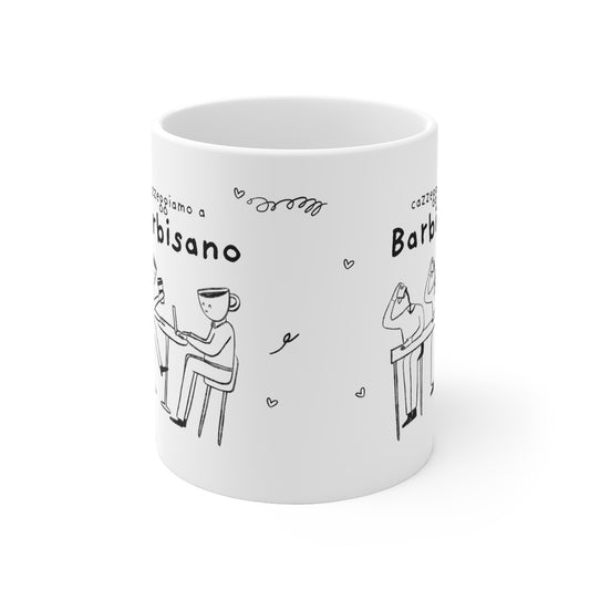 Tazza caffè bianca 325ml Barbisano Printify