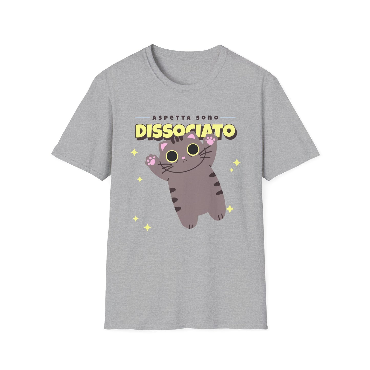 T-shirt Aspetta Dissociato Gatto X Vintage