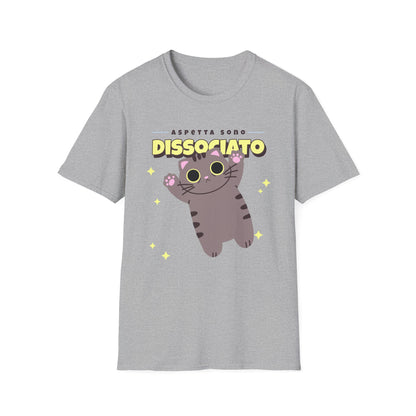 T-shirt Aspetta Dissociato Gatto X Vintage