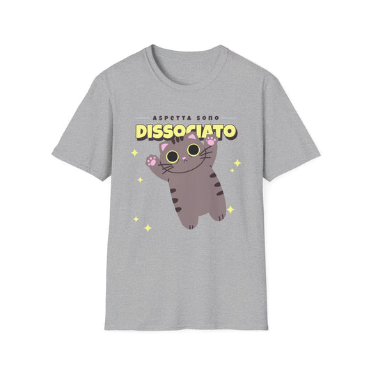 T-shirt Aspetta Dissociato Gatto X Vintage
