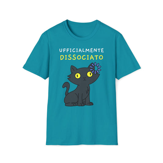 T-shirt Ufficialmente Dissociato Gatto X Vintage