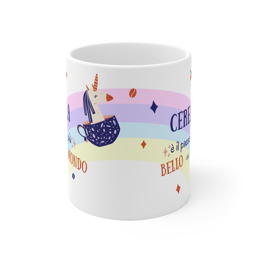 Tazza caffè bianca 325ml Bello del mondo Cerea