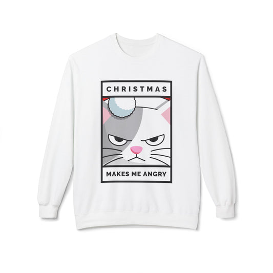 Felpetta Natale Cattivo Gatto bianco Printify