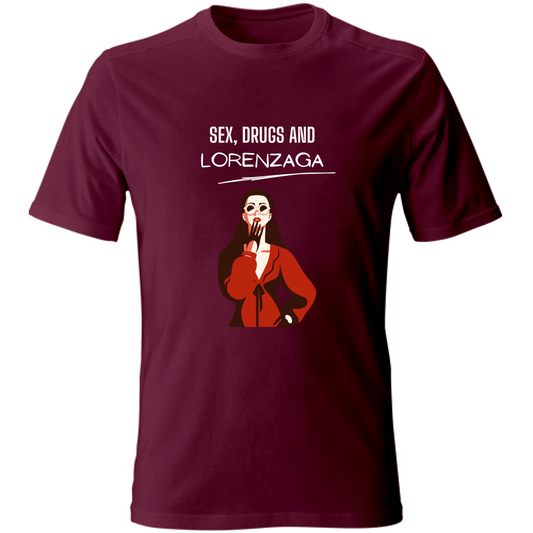 T-Shirt Unisex T shirt Sex Drugs Lorenzaga Hoplix