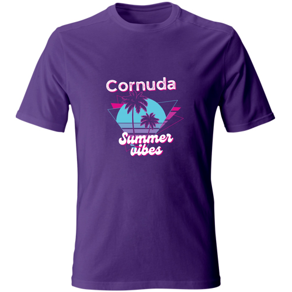 T-Shirt Unisex Cornuda Summer Vibes T shirt Hoplix
