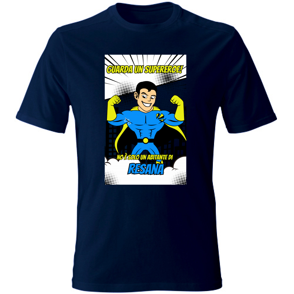 T-Shirt Unisex T shirt Supereroe Resana Hoplix