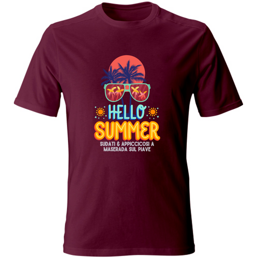 T-Shirt Unisex Hello Summer Maserada sul Piave T shirt Hoplix