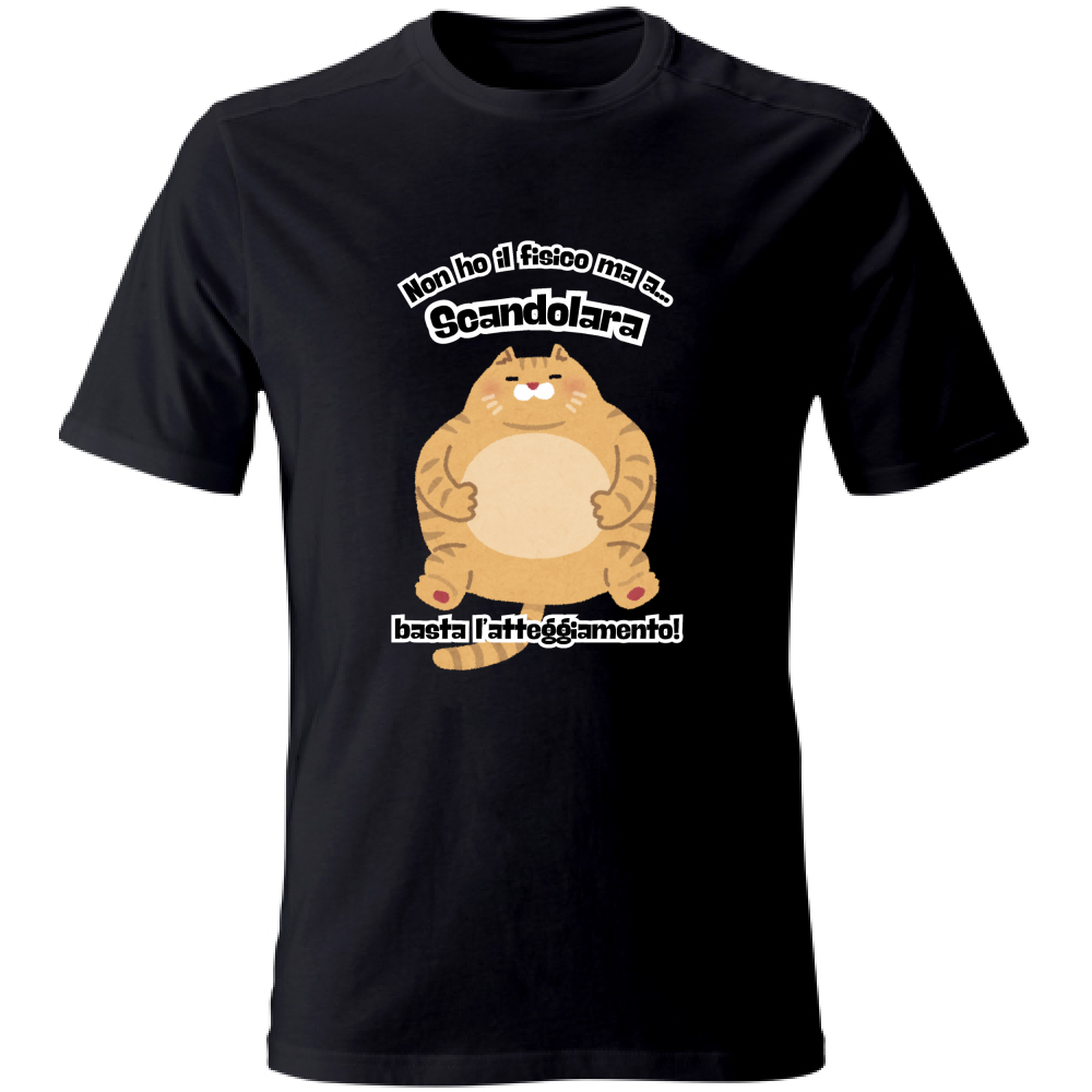 T-Shirt Unisex T shirt Scandolara atteggiamento Hoplix