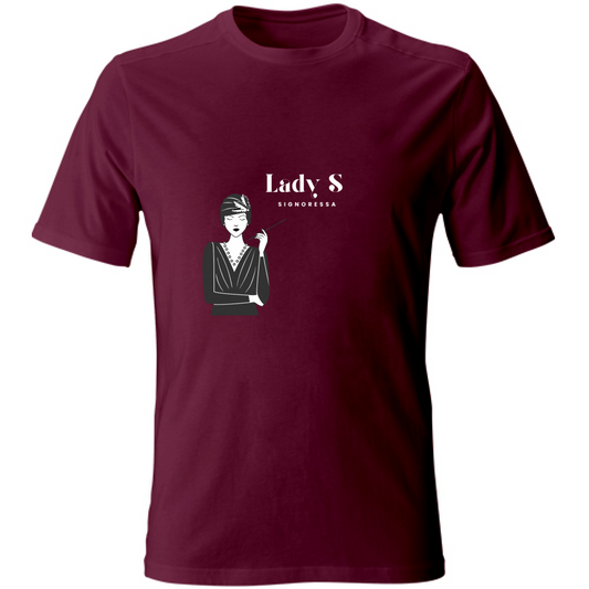 T-Shirt Unisex T shirt Angloveneta Signoressa Bordeaux Hoplix