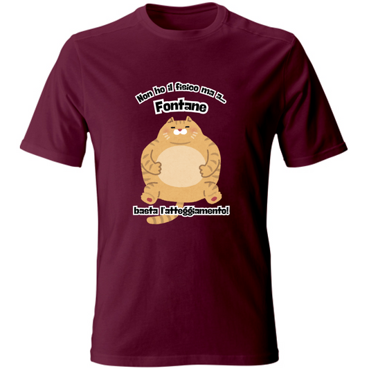 T-Shirt Unisex T shirt Atteggiamento Fontane Hoplix