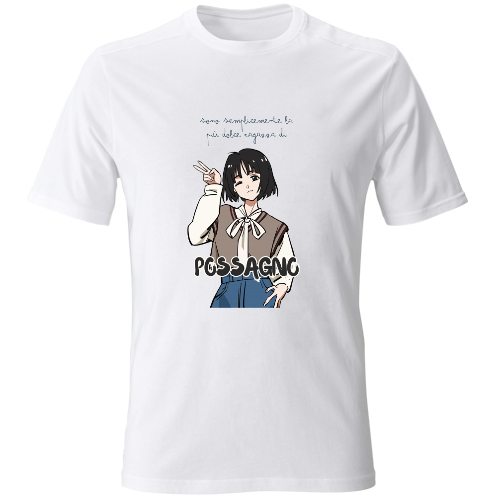 T-Shirt Unisex T shirt Ragazza Dolce Possagno Hoplix
