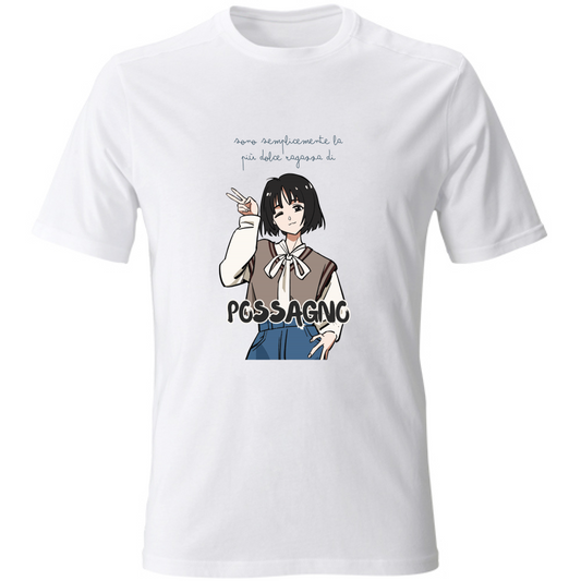 T-Shirt Unisex T shirt Ragazza Dolce Possagno Hoplix
