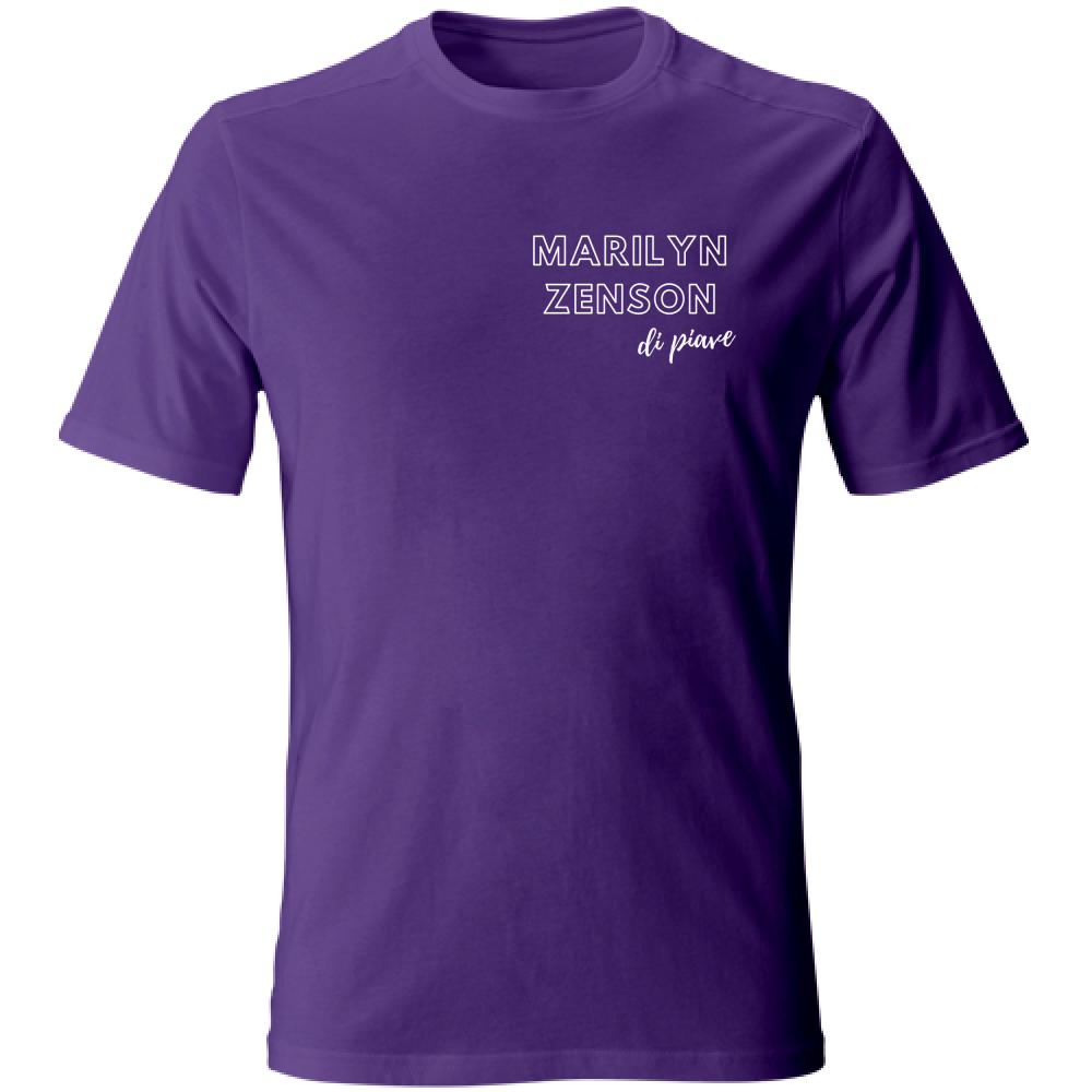 T-Shirt Unisex T shirt Marylin Zenson di Piave Blu Hoplix