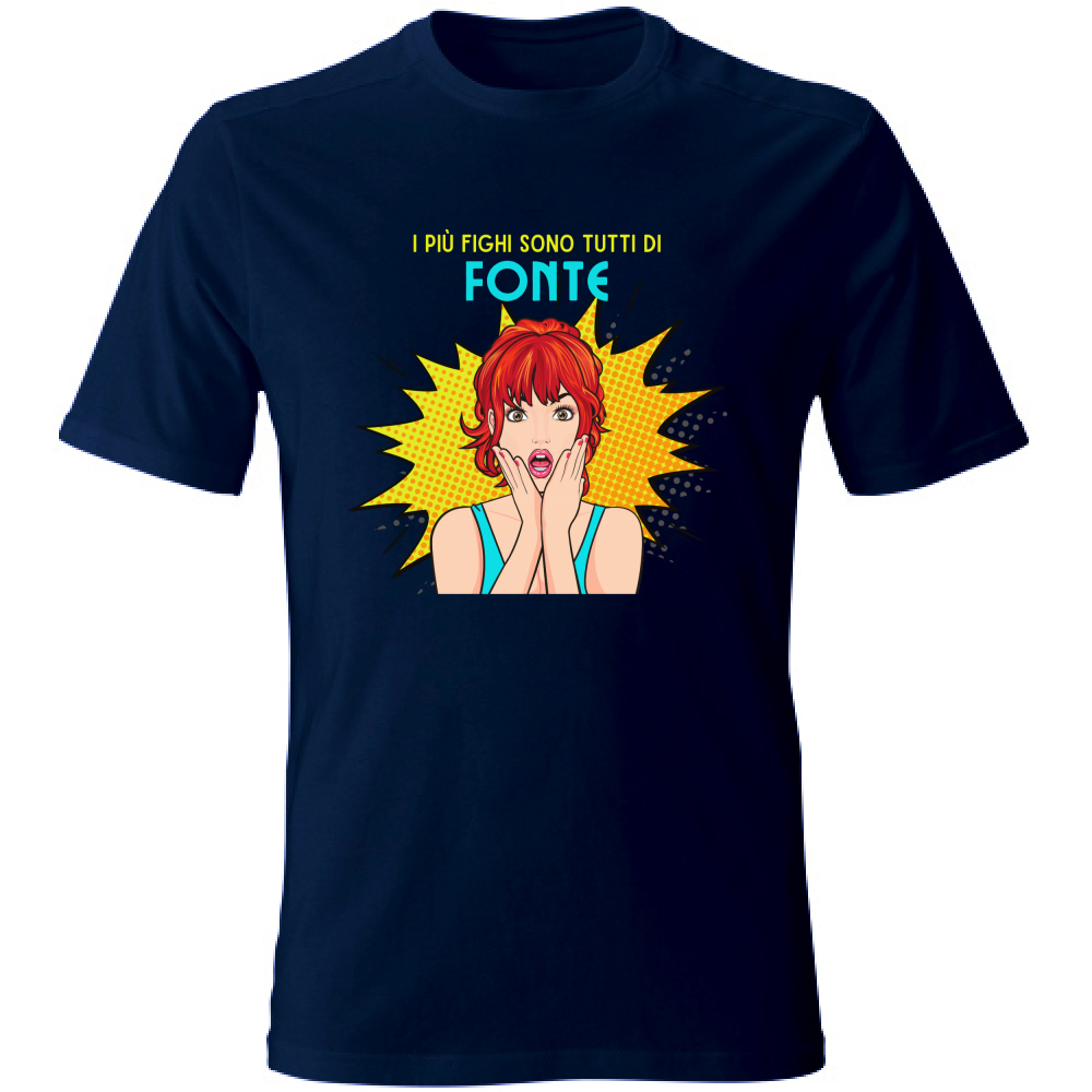 T-Shirt Unisex T shirt Fighi Fonte Hoplix