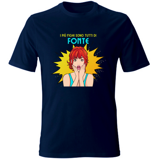 T-Shirt Unisex T shirt Fighi Fonte Hoplix