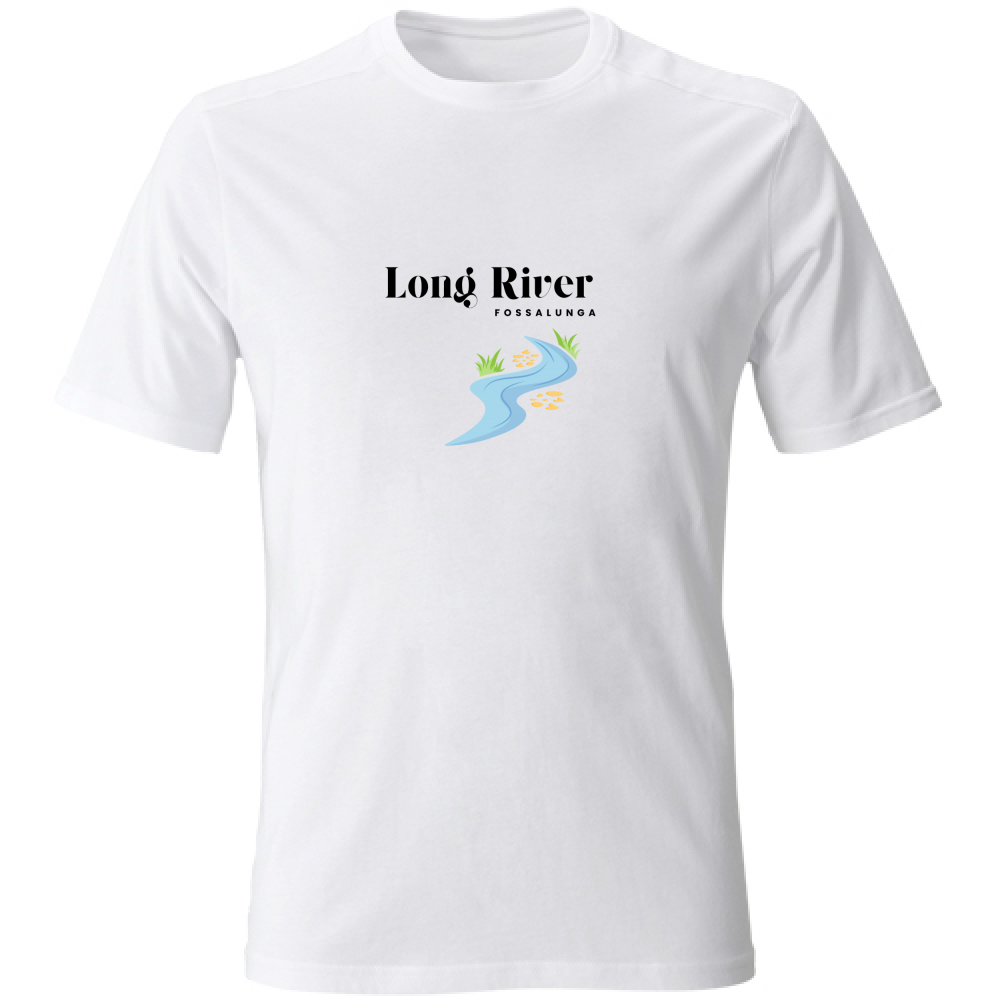 T-Shirt Unisex T shirt Angloveneto Fossalunga Bianca Hoplix