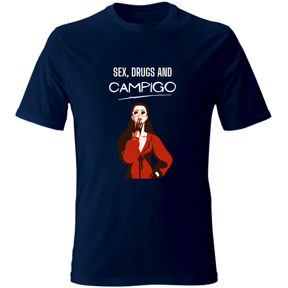 T-Shirt Unisex T shirt Sex Drugs Campigo Hoplix