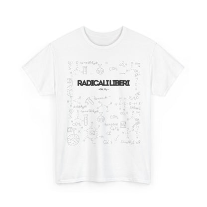 T-shirt bianca n&n Radicali liberi Printify