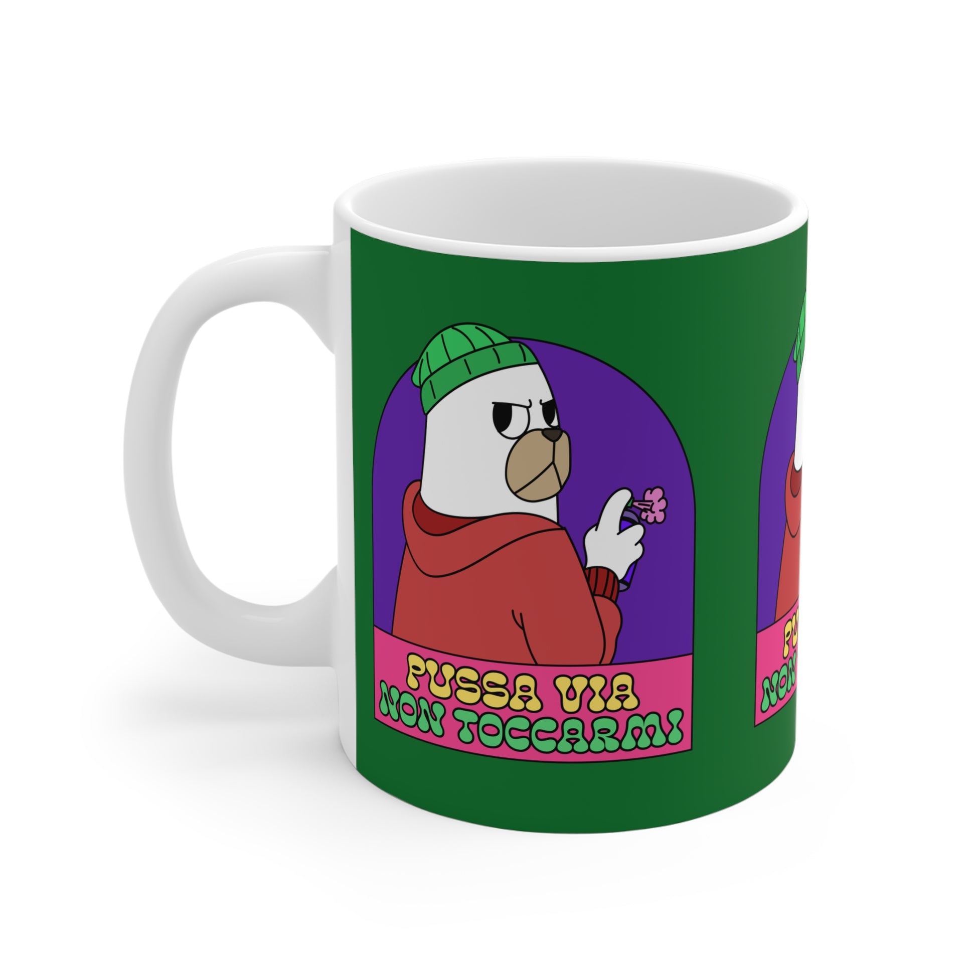 Tazza Natale Cattivo Pussa Via Printify