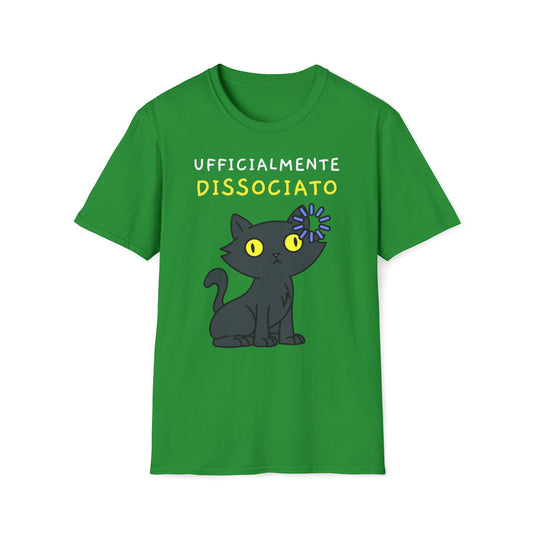 T-shirt Ufficialmente Dissociato Gatto X Vintage
