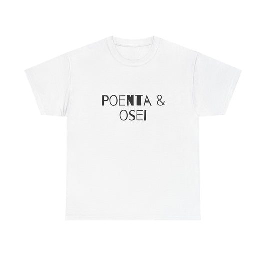 T-shirt bianca p&o Poenta e Osei Printify