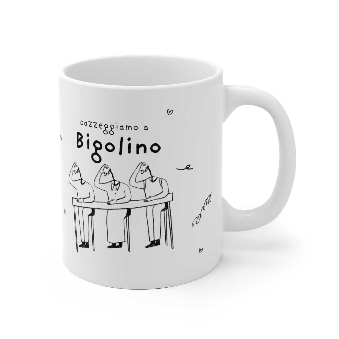 Tazza caffè bianca 325ml Bigolino Printify