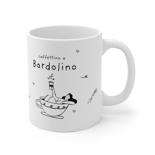 Tazza caffè bianca 325ml Bardolino Printify