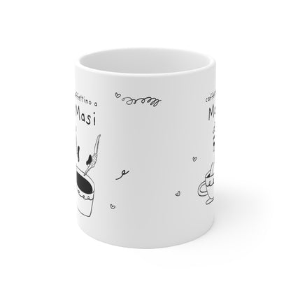 Tazza caffè bianca 325ml Masi Printify