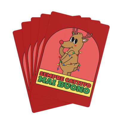 Carte da Gioco Natale Cattivo Printify