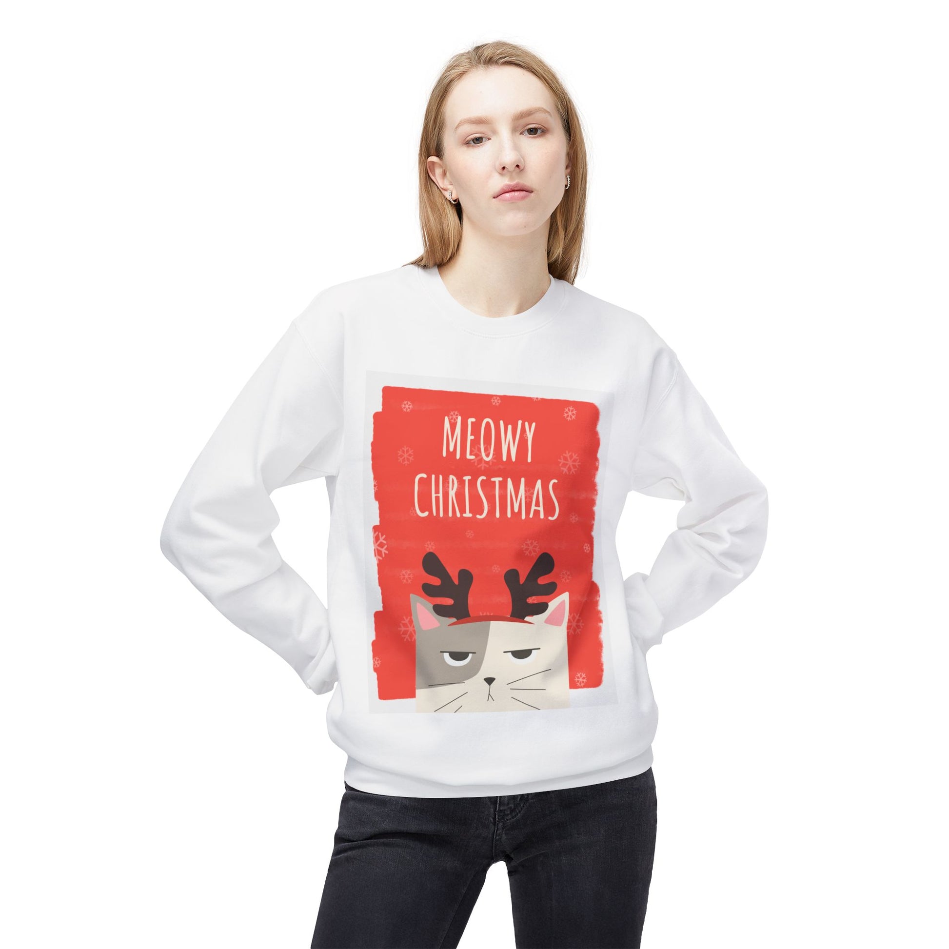 Felpetta Natale Cattivo Gatto Meowy Printify