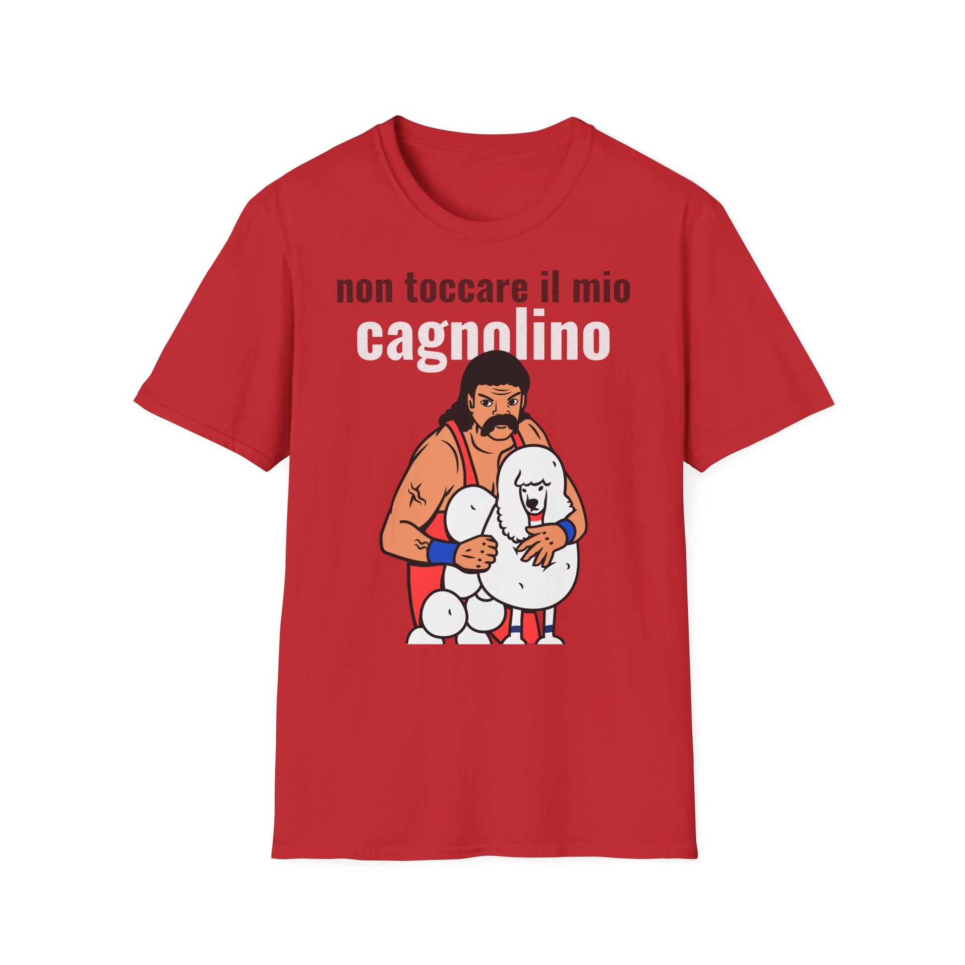 T-Shirt Brutto Cattivo Cagnolino mio Cotone Leggero Printify