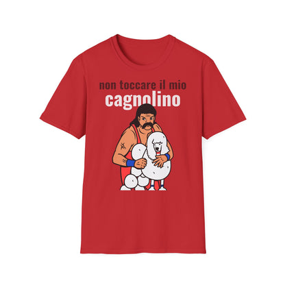 T-Shirt Brutto Cattivo Cagnolino mio Cotone Leggero Printify