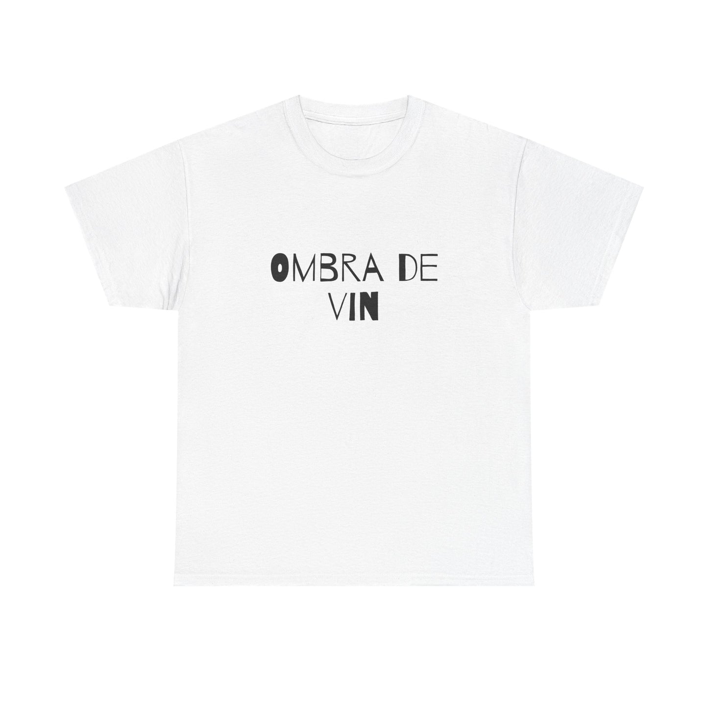 T-shirt bianca p&o ombra de vin Printify