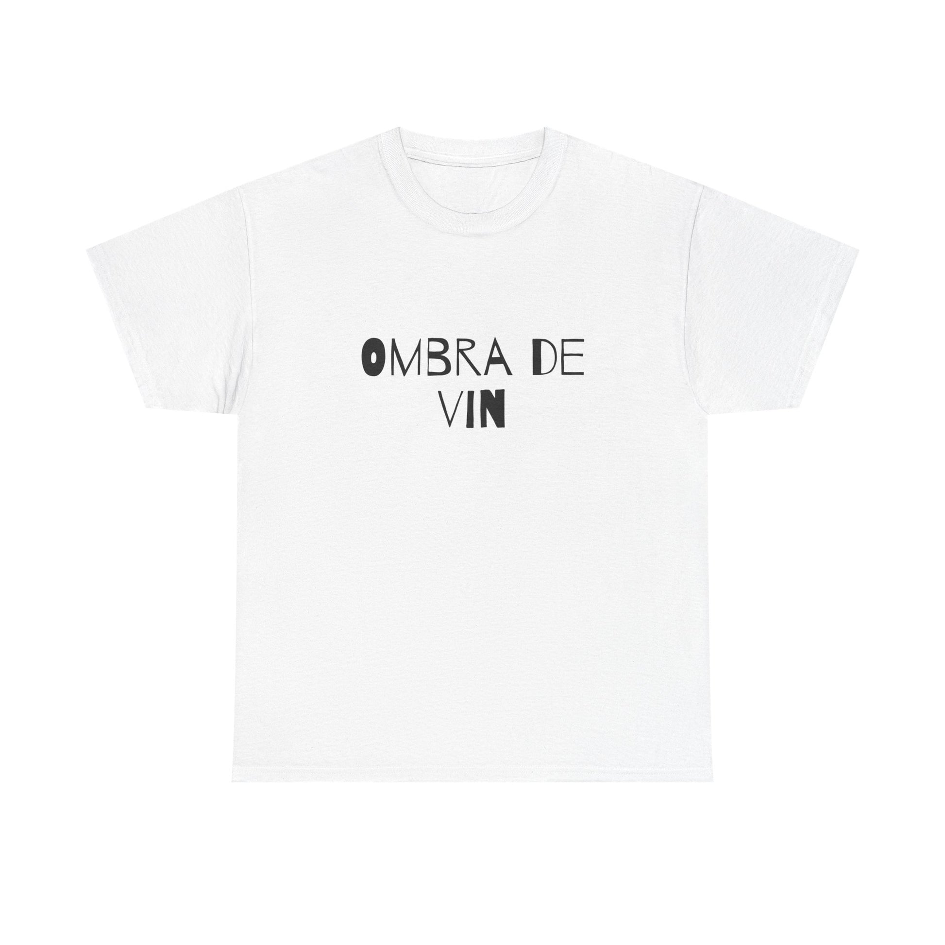 T-shirt bianca p&o ombra de vin Printify