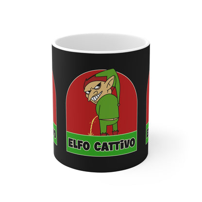 Tazza Natale Cattivo Elfo Cattivo Printify