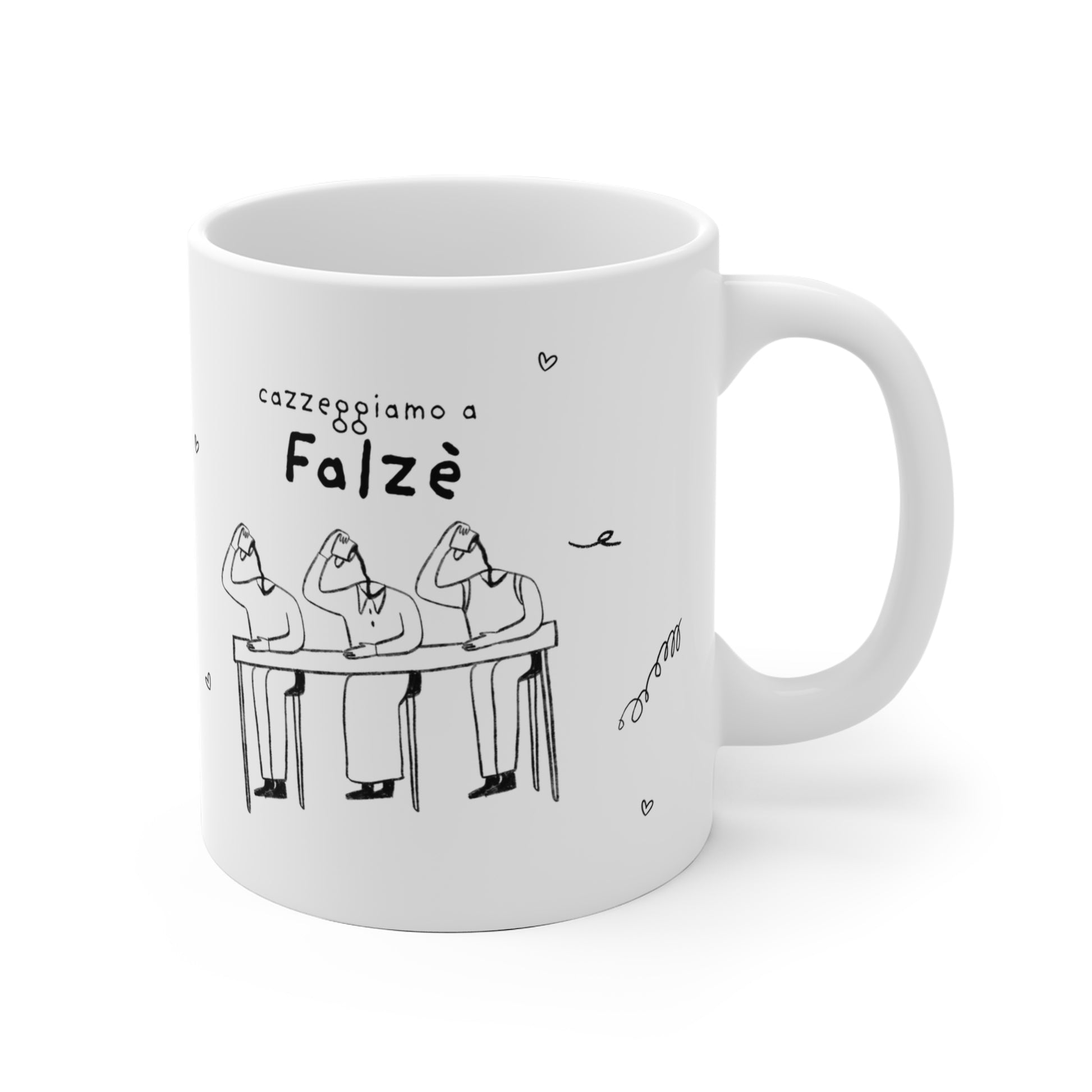 Tazza caffè bianca 325ml Falzè Printify