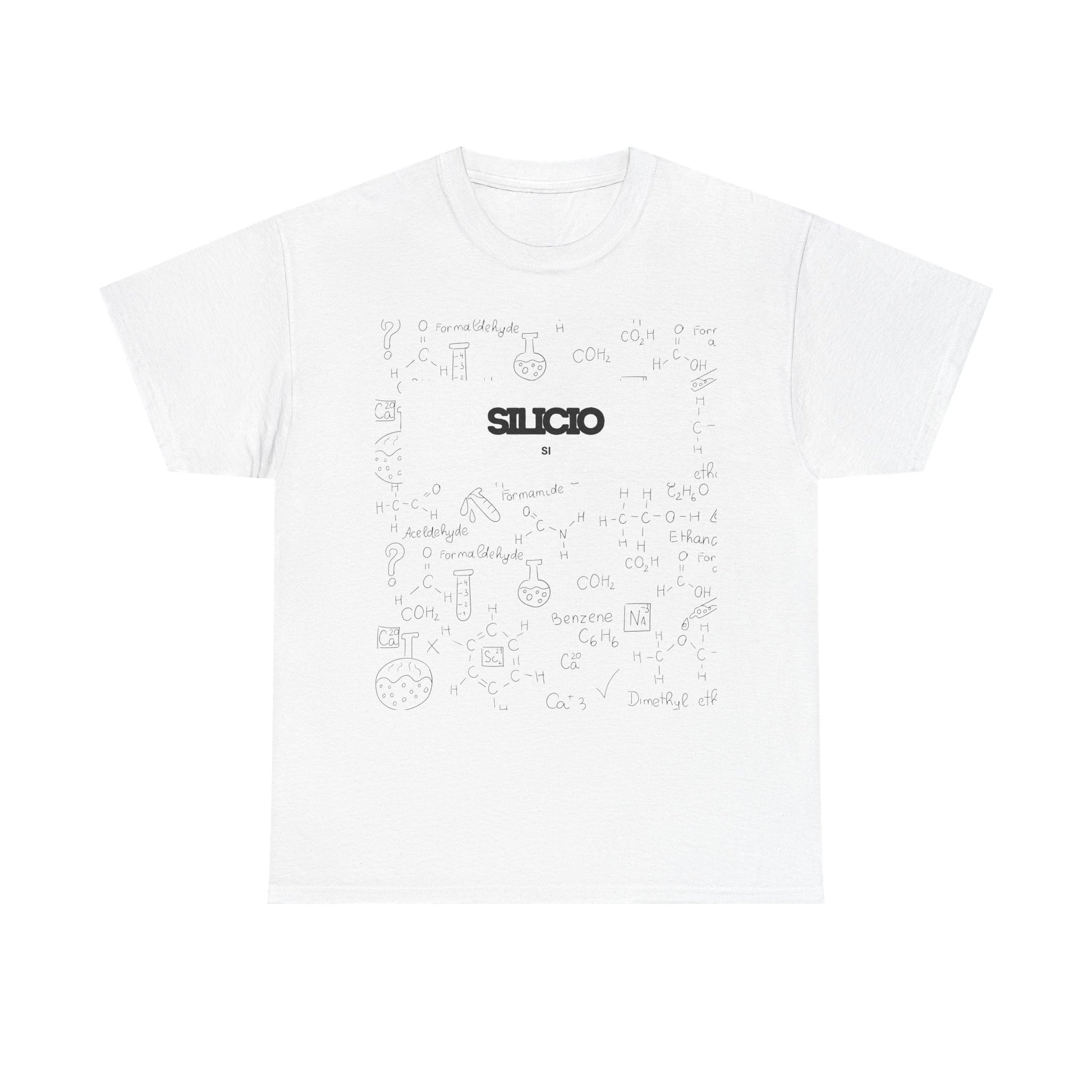 T-shirt bianca n&n Silicio Printify