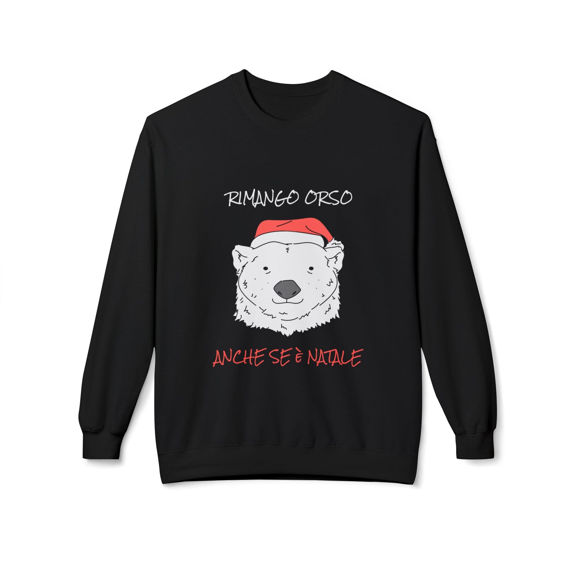 Felpetta Natale Cattivo Orso Nero Printify