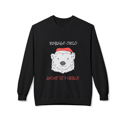 Felpetta Natale Cattivo Orso Nero Printify