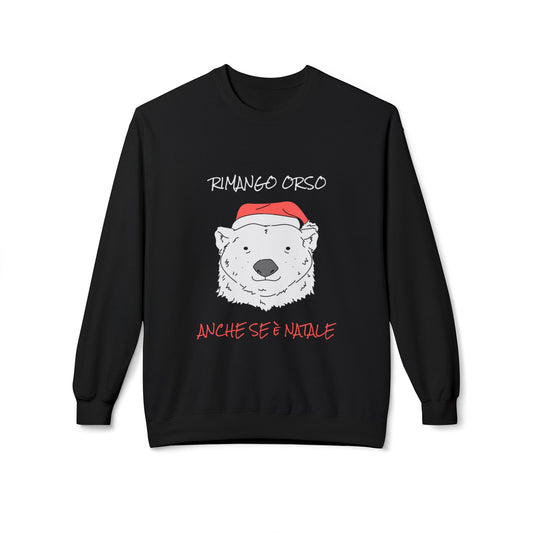 Felpetta Natale Cattivo Orso Nero Printify