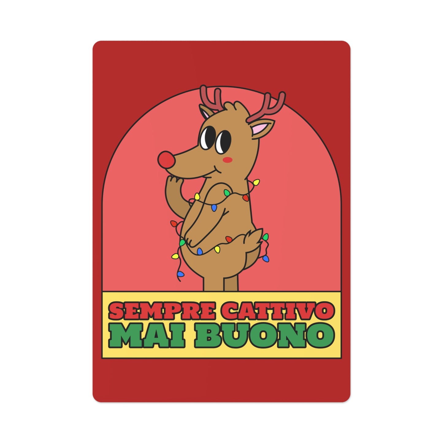 Carte da Gioco Natale Cattivo Printify