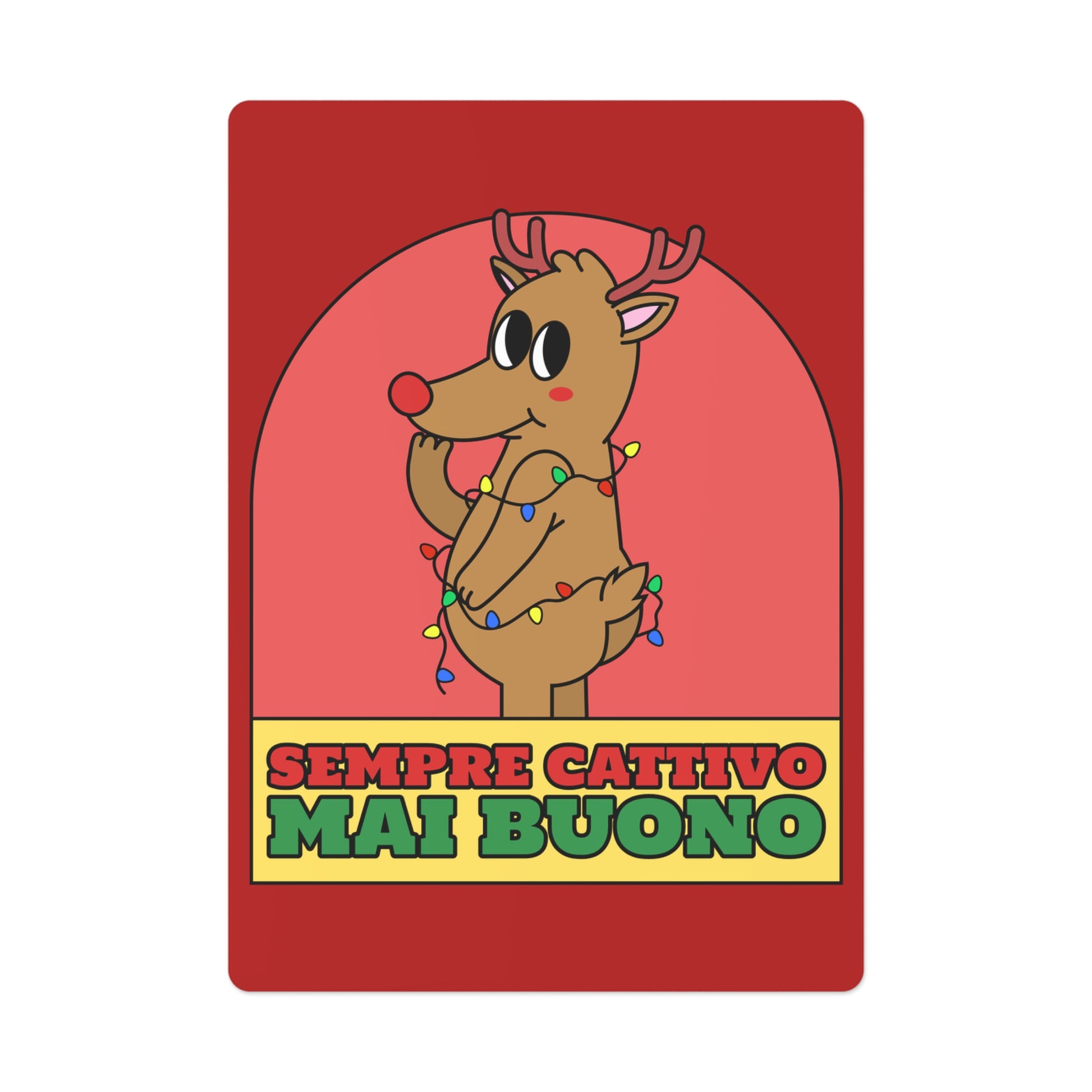 Carte da Gioco Natale Cattivo Printify