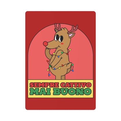 Carte da Gioco Natale Cattivo Printify