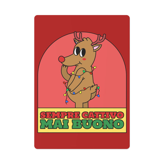 Carte da Gioco Natale Cattivo Printify