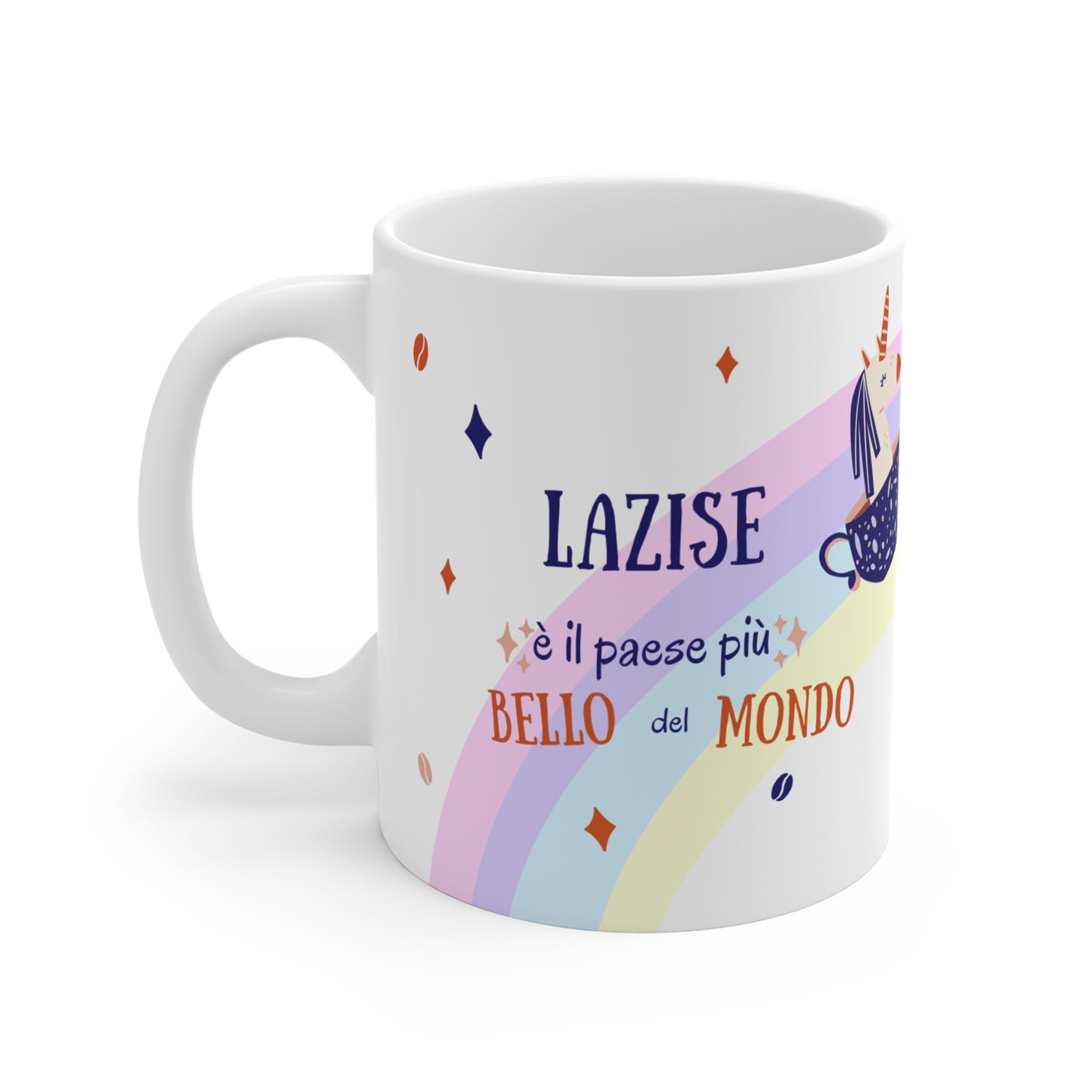 Tazza caffè bianca 325ml Bello del mondo Lazise