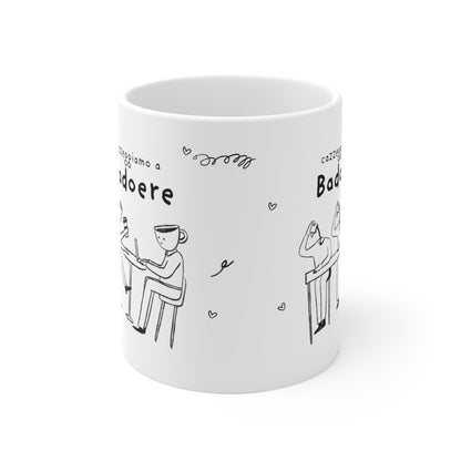 Tazza caffè bianca 325ml Badoere Printify