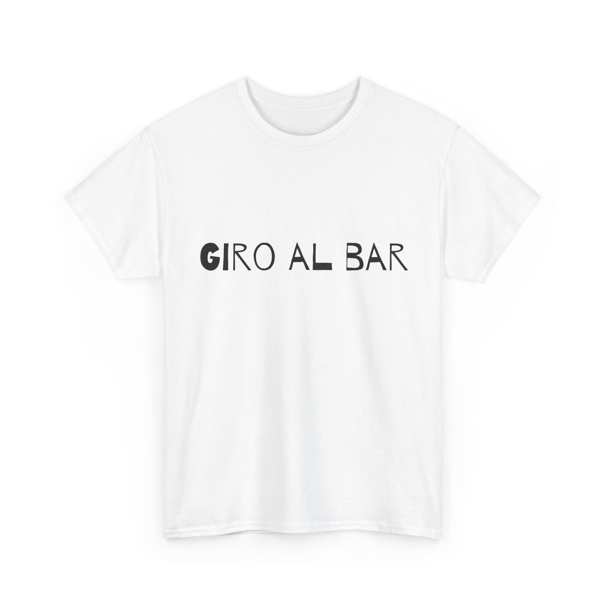 T-shirt bianca p&o giro al bar Printify