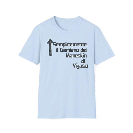T-shirt Damaniano Maneskin Vigasio AZZURRO