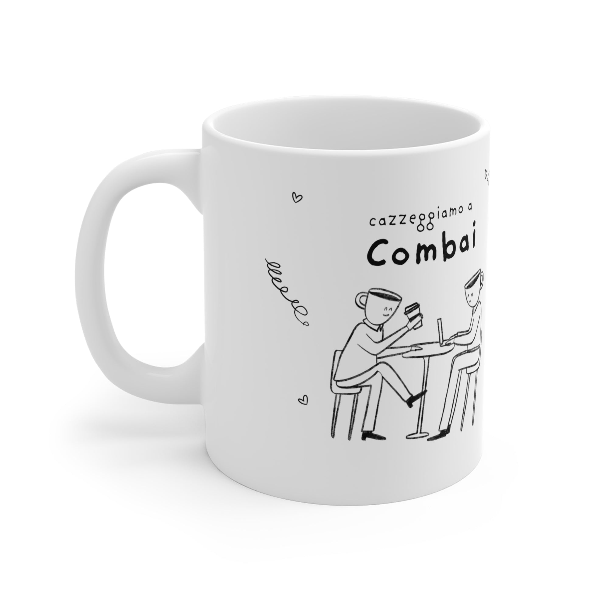 Tazza caffè bianca 325ml Combai Printify