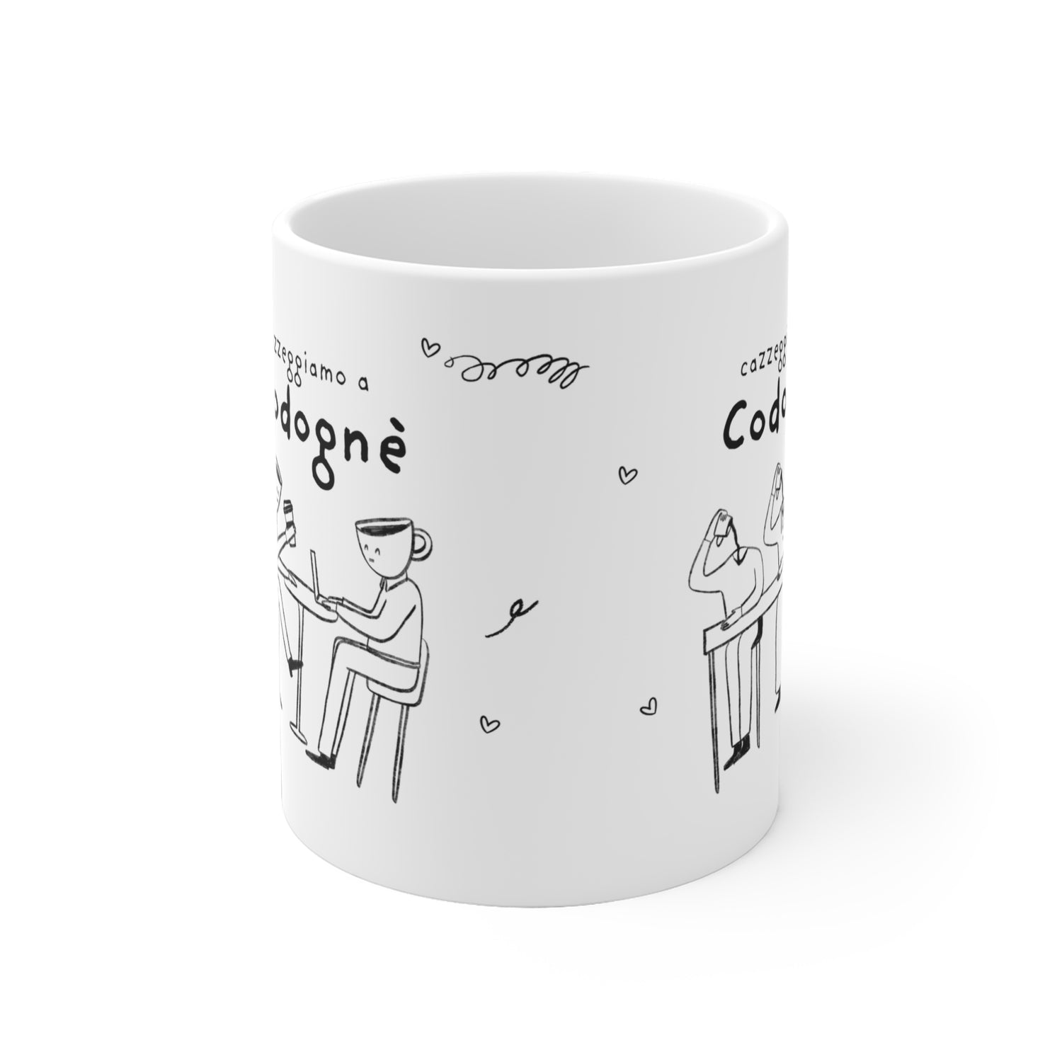 Tazza caffè bianca 325ml Codognè Printify